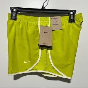 Nike Tempo Girl’s Dri-FIT Running Shorts, Yellow/White